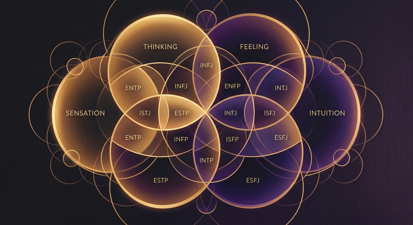 MBTI Personality Test - Based on Jungian cognitive function theory, explore your preferences and discover which of the 16 personality types is yours.